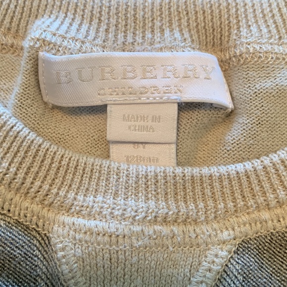 Burberry sweater (Boys sz8) - Picture 2 of 5